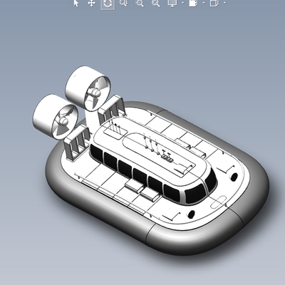气垫船模型01200616三维图纸（SLDPRT格式）