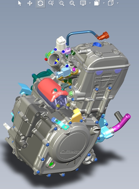 KTM 250摩托车发动机三维图纸01200626三维图纸（STEP文件格式）