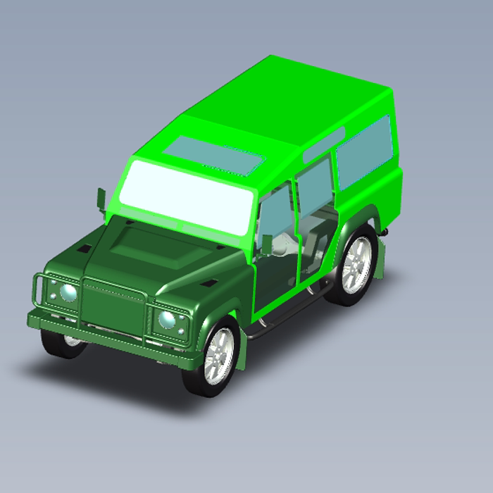 兰德酷路泽汽车模型01210130三维图纸(stp格式)