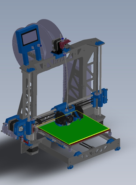 详解的3D打印机模型01200517三维图纸（SLDPRT文件格式）