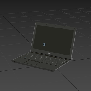 dell笔记本电脑01200810三维图纸 obj格式 3DMAX