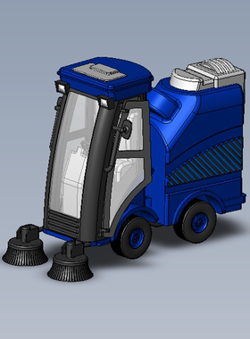 清扫车模型01200516三维图纸（STEP格式）