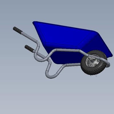 小推车模型图001200514三维图纸（SLDPRT 文件）