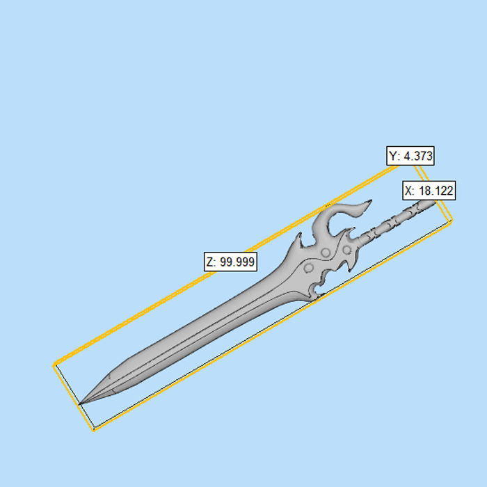 王者荣耀李白的剑d模型 刀剑三维图纸(stl格式)