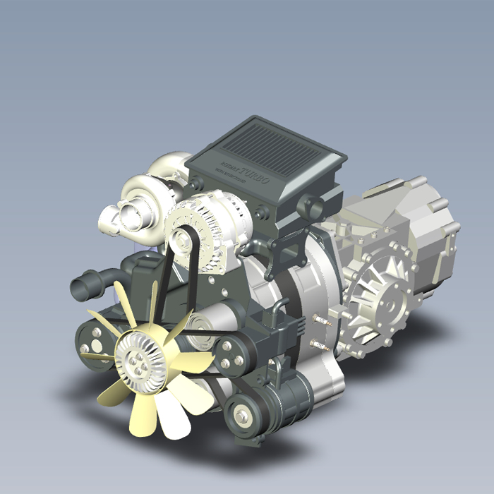 旺克尔发动机模型01200606三维图纸（prt/STP格式）