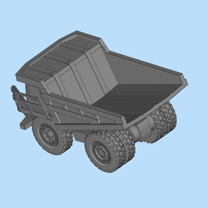 拉矿卡车模型01200704三维图纸（STL格式）