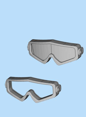 简易护目镜泳镜款模型01200516三维图纸（STL格式）