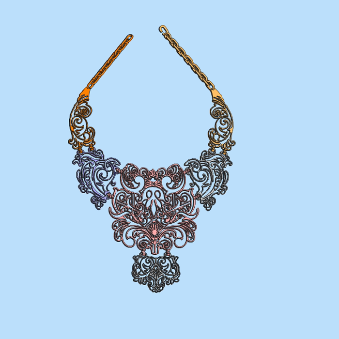 3d打印的项链模型01201208三维图纸(stl格式)