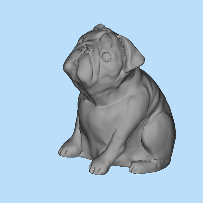 胖胖的哈巴狗模型01200821三维图纸(STL格式)