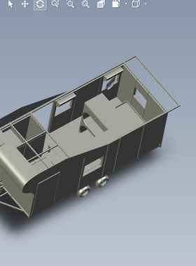 拖挂式房车三维图01200529三维图纸（STEP格式）