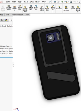 GalaxyS6手机架模型01200807三维图纸（STEP/SLDASM格式）