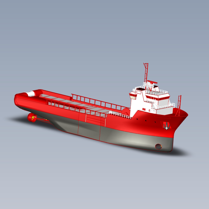 大型海运货船结构模型01201106三维图纸(step格式)