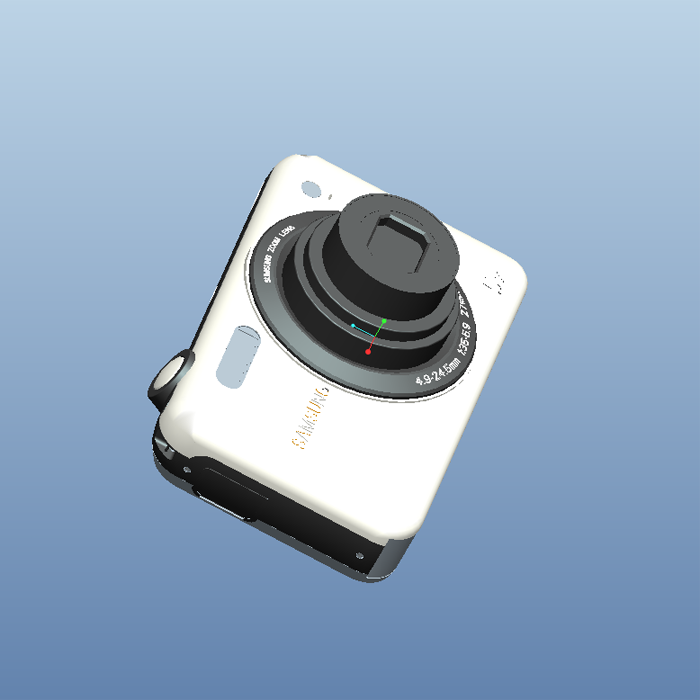 数码相机模型01210710三维图纸（PRT/STP格式）