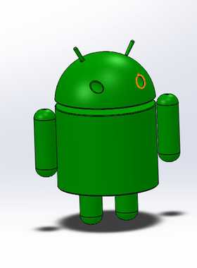 SW安卓机器人模型01201210三维图纸（STEP/SLDPRT格式）