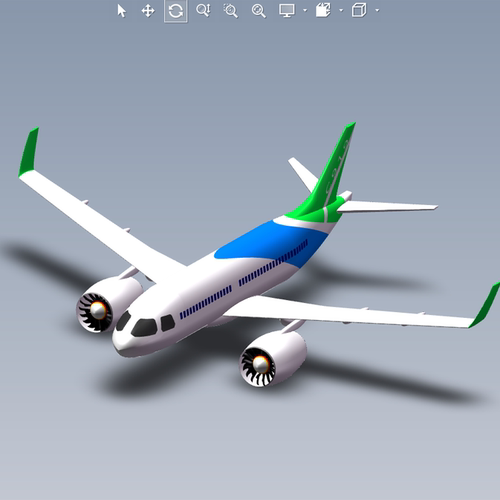 C919客机模型01200629三维图纸（SLDPRT格式）