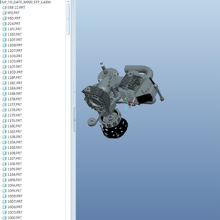 prt格式 杜卡迪M900发动机模型02200822三维图纸 STP
