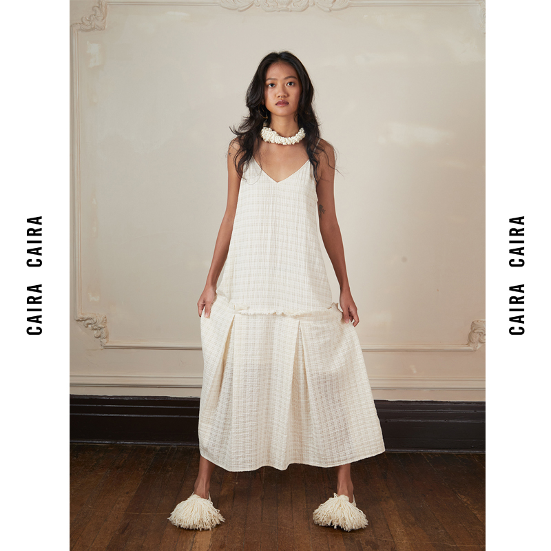 CAIRA 斯夏 24SS 春夏吊带裙 皱纹皮肤掌纹系列 独立设计师品牌