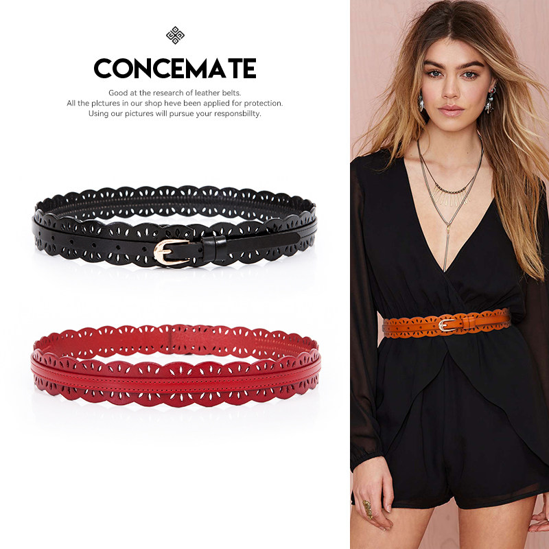 真皮腰带女装饰大衣裙子连衣裙牛皮宽皮带红色时尚镂空腰封外搭秋,服饰配件/皮带/帽子/围巾,腰带/皮带/腰链,淘宝优惠券,粉丝福利购,淘宝优惠卷