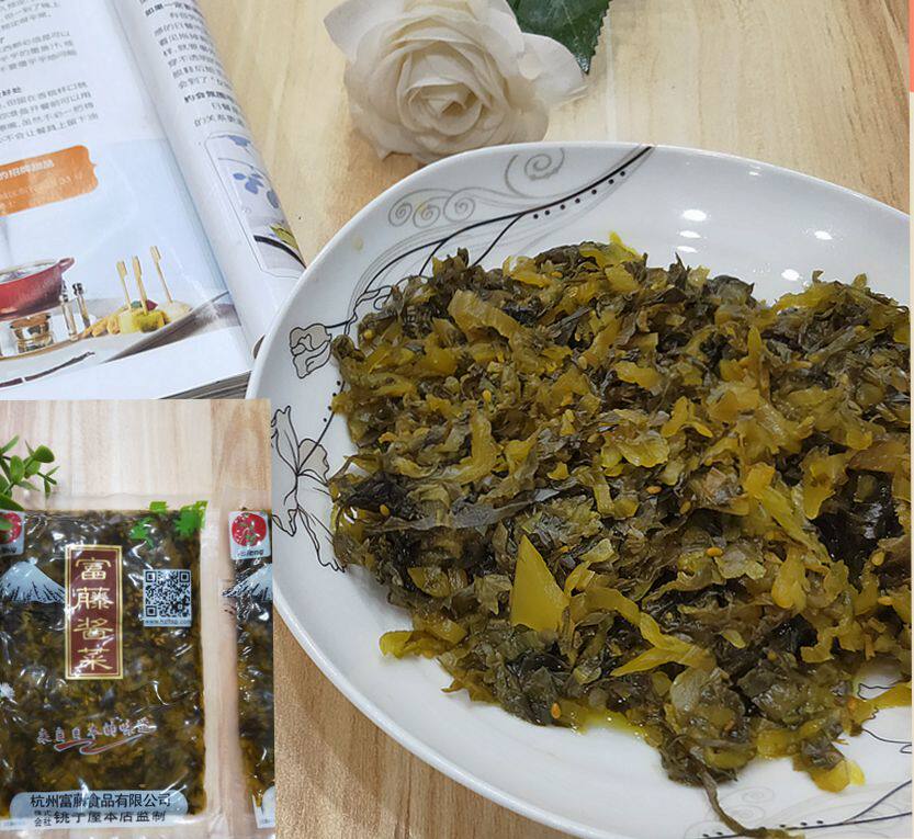 富藤酱菜168g芝麻高菜美味雪菜出口日本雪里红咸菜酸菜爽口下饭菜