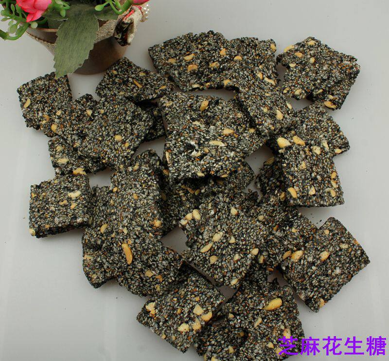 传统糕点富阳新登农家纯手工特产芝麻花生片米花糖甜味点心500克