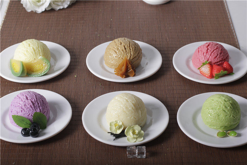 仿真各类水果雪球冰淇淋草莓雪糕抹茶冰激淋食品模型橱窗摆件道具