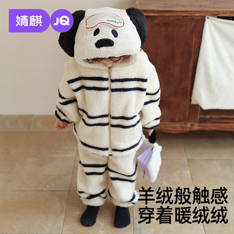 儿童家居服套装法兰绒