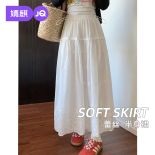 大码 2025新款 女 春秋孕妇裙子孕期白色孕妇半身裙秋薄款 婧麒孕妇装