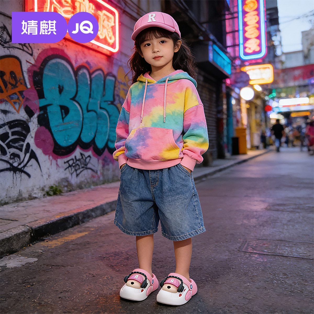 婧麒儿童洞洞鞋男孩2026新款夏季中小童女款凉拖鞋外穿防滑沙滩鞋