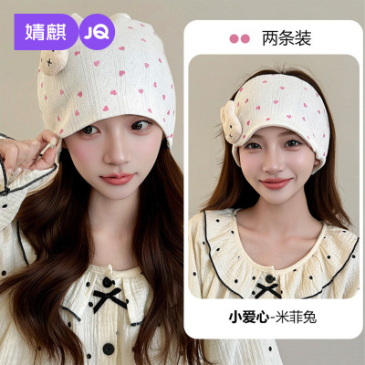 JQ婧麒[透气]月子帽夏薄款纯棉产妇帽防风保暖月子头巾发带孕妇帽 — 8