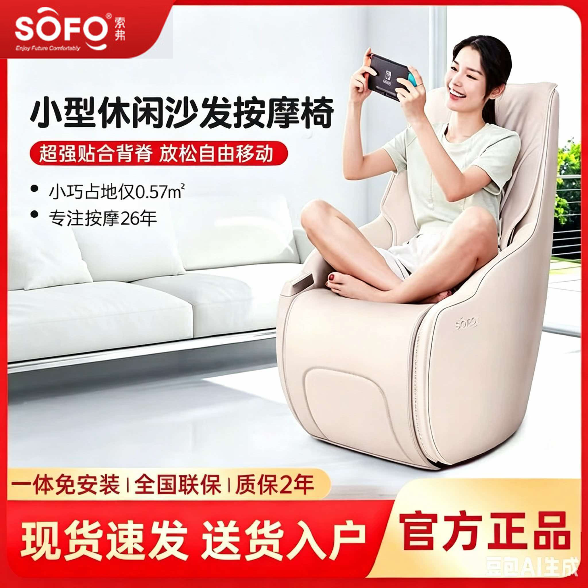 Sofo按摩椅家用全身多功能全自动小型迷你电动豪华单人按摩沙发椅