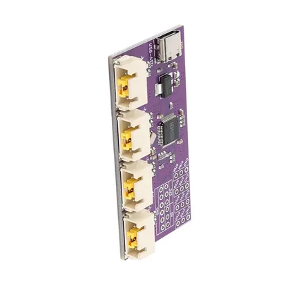 USB转4路TTL串口 USB Type-C接口6Mbps高速CH344芯片通讯转换模块