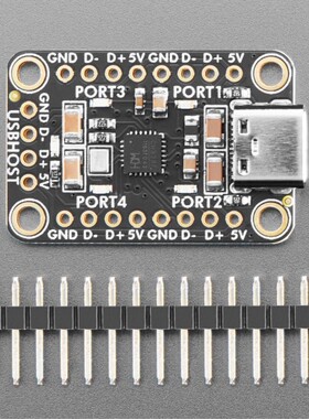 5997 Adafruit CH334F Mini 4-Port USB Hub Breakout 包邮