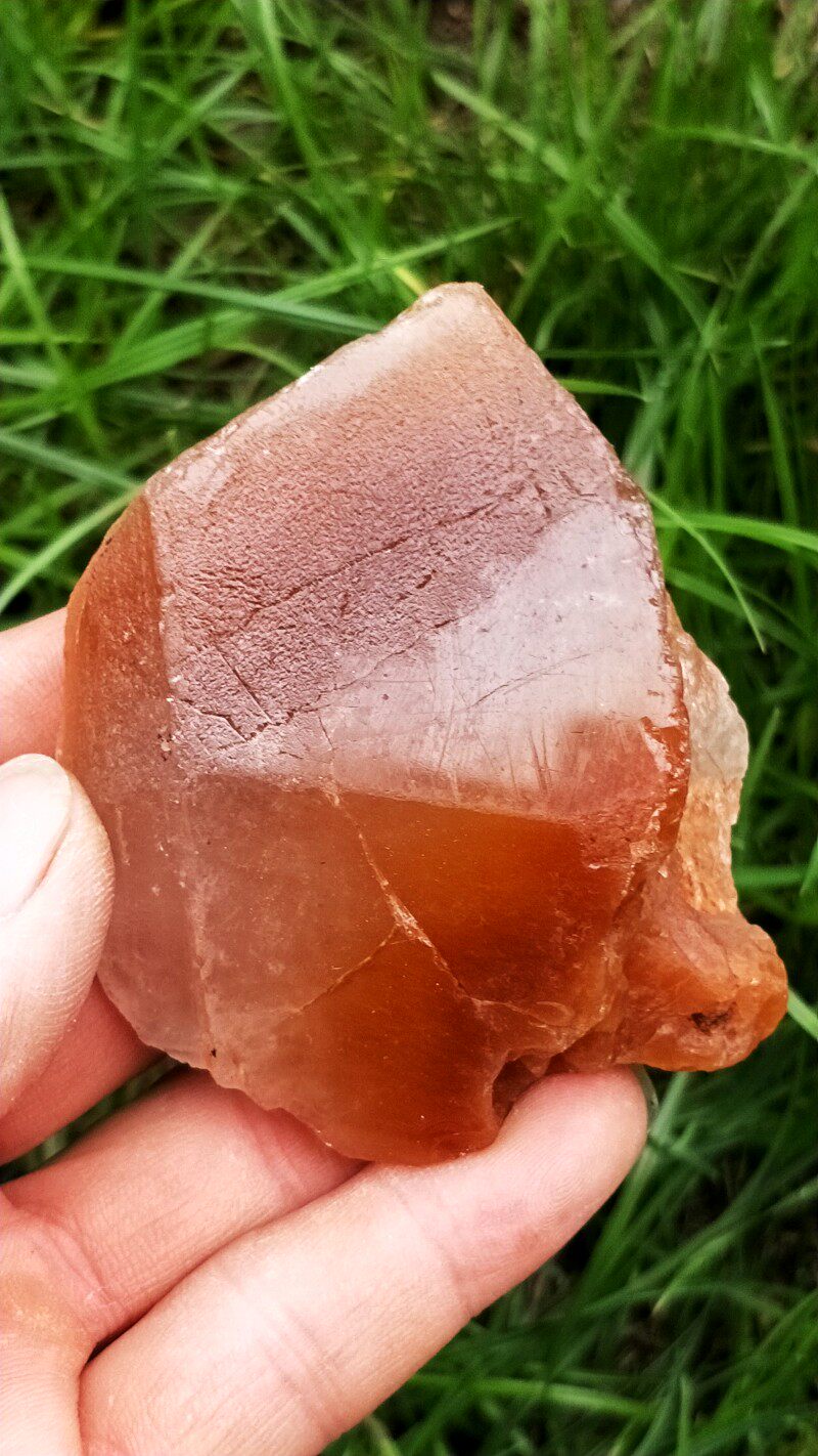 天然发晶骨干原石摆件 黄发晶骨干原石 顺发 晶体通透 实物拍摄