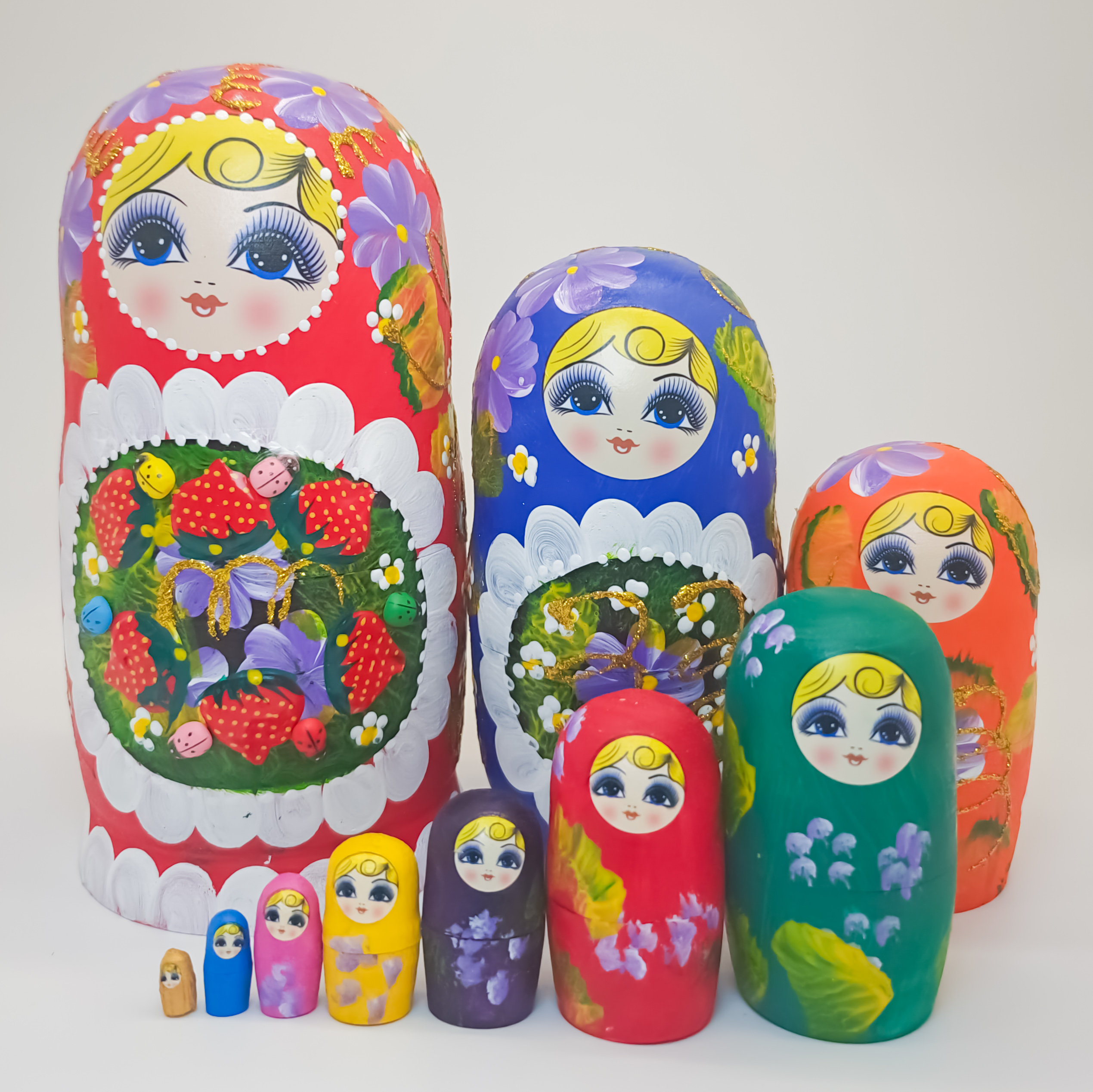 俄罗斯套娃10层正宗哈尔滨冰雪节旅游纪念品节日礼物摆件儿童玩具