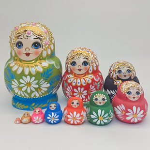 俄罗斯套娃10层哈尔滨满洲里旅游纪念品新年节日礼物摆件儿童玩具