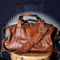 Slow time large-capacity travel bag, genuine leather fitness bag, cowhide fashionable business casual crossbody bag, single-shoulder handbag thumbnail 2