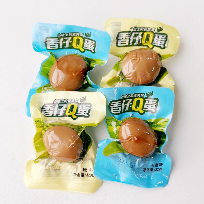 香仔Q蛋32g*10五香原味卤鸡蛋追剧零食小包无壳卤蛋即食休闲小吃
