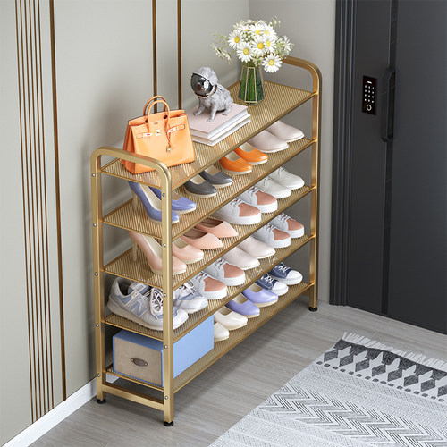 网红铁艺密网板面鞋架