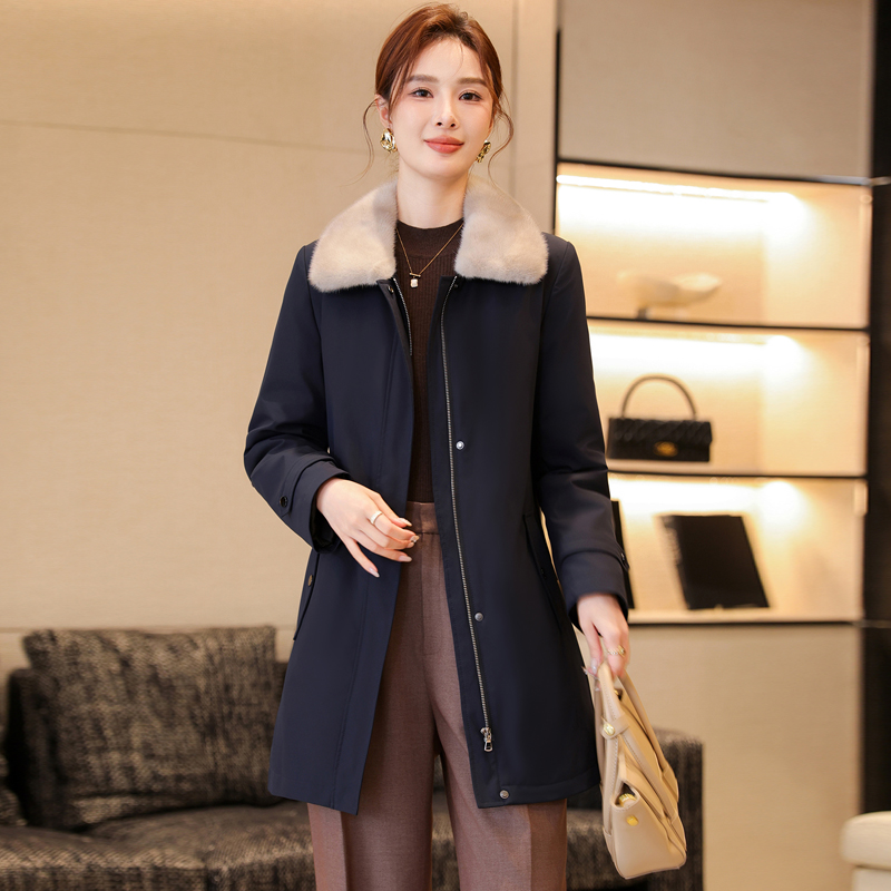 燕夫人YANFUREN貂冬季水貂皮草