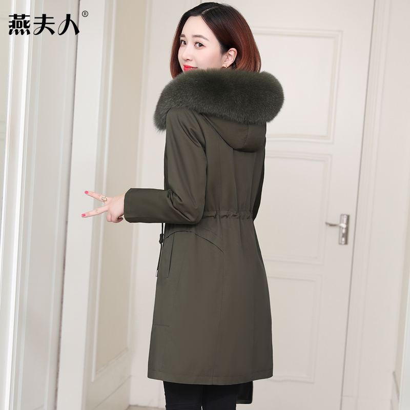 派克服女2023冬季新款海宁皮草
