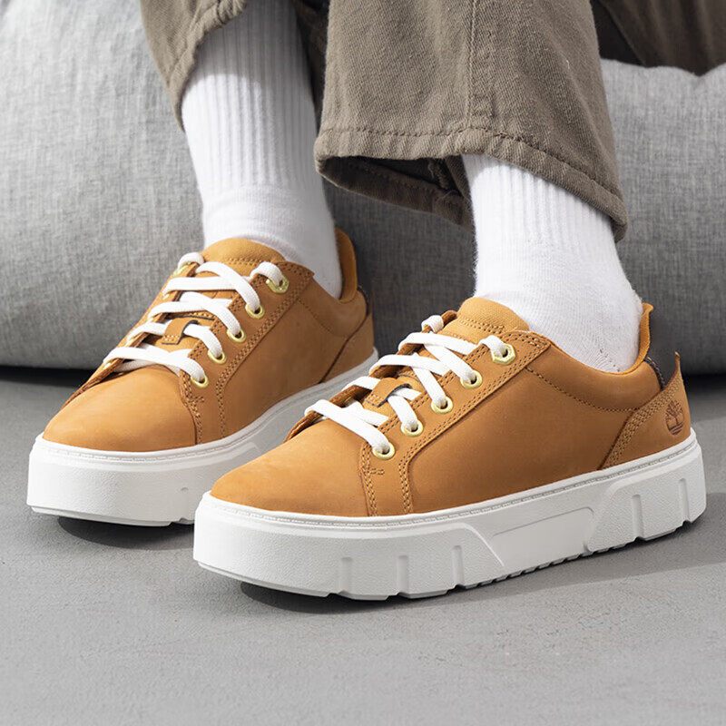 Timberland添柏岚女鞋户外真皮鞋面增高厚底休闲板鞋徒步鞋A64GZ