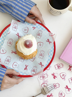 2026新款一次性防油纸垫纸吸油纸薯条炸鸡食物专用汉堡烘焙餐盘纸