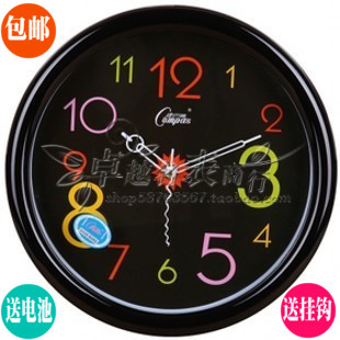 客厅卧室卡通时尚风静音石英钟