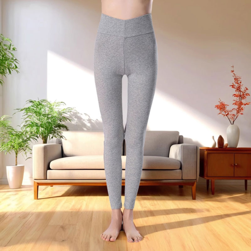 纯棉薄款高腰秋裤女打底棉毛裤线裤莱卡棉保暖裤大码修身收腹紧身