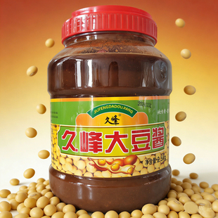 东北大酱一桶五斤久峰大豆酱东北黄豆酱葱蘸酱无辣椒咸口酱香特产