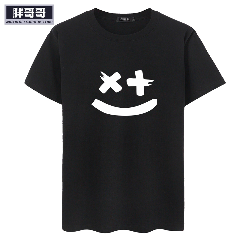 big size 4XL 5XL 6XL 7XL Short sleeve T-shirt男大码胖子t恤