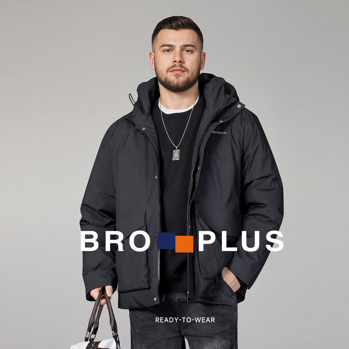 6羽绒服7男装8大码加肥加大冬装2025新款保暖连帽肥佬宽松袄子5xl