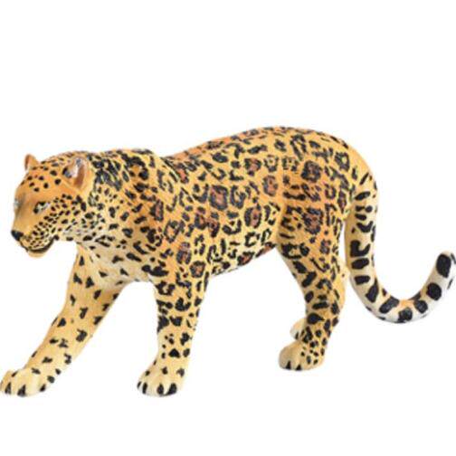 猎豹花豹子花斑豹黑豹儿童认知玩具微景观造景摆件