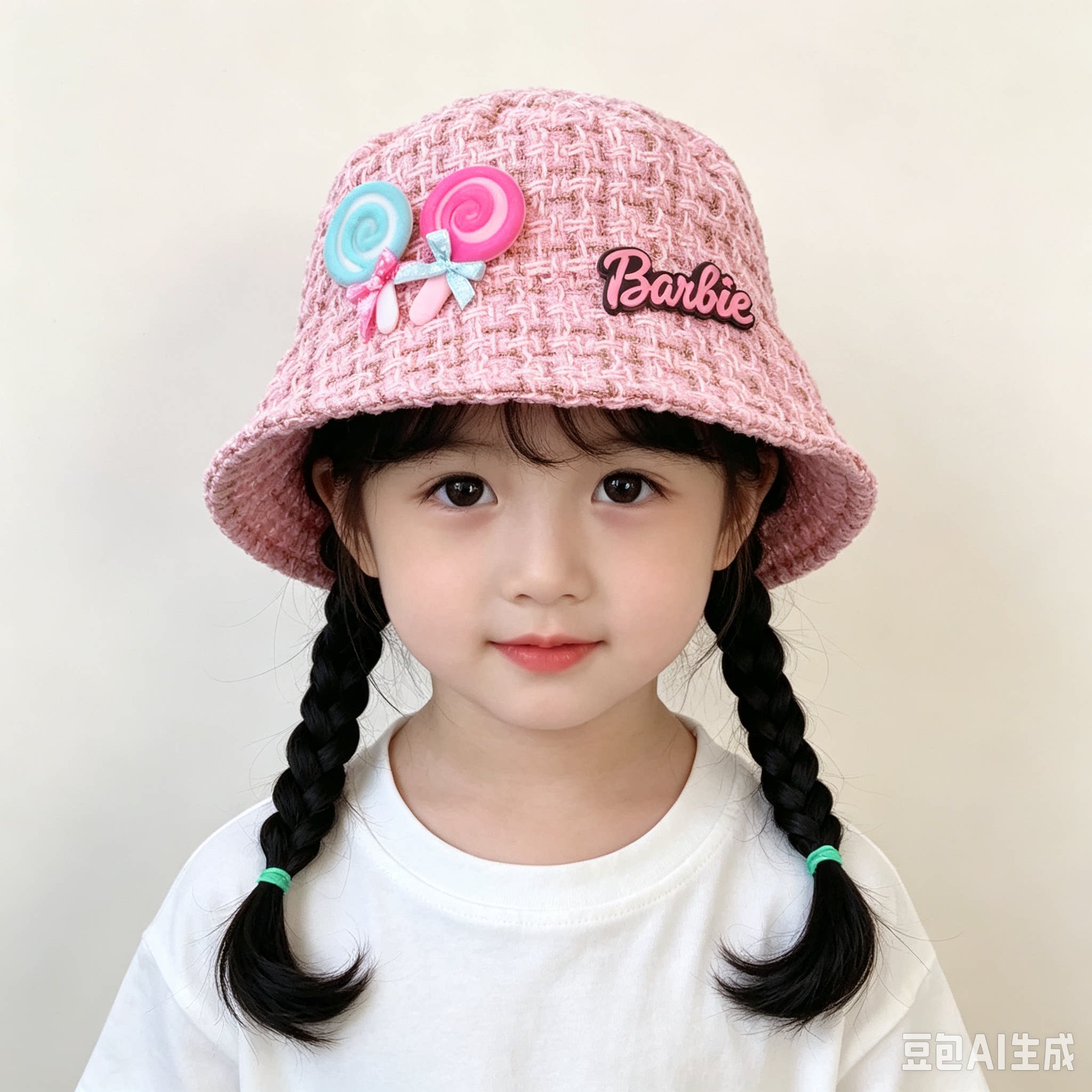 韩版儿童渔夫帽子女童春秋天遮阳宝宝百搭小孩可爱公主假发礼盆帽图片