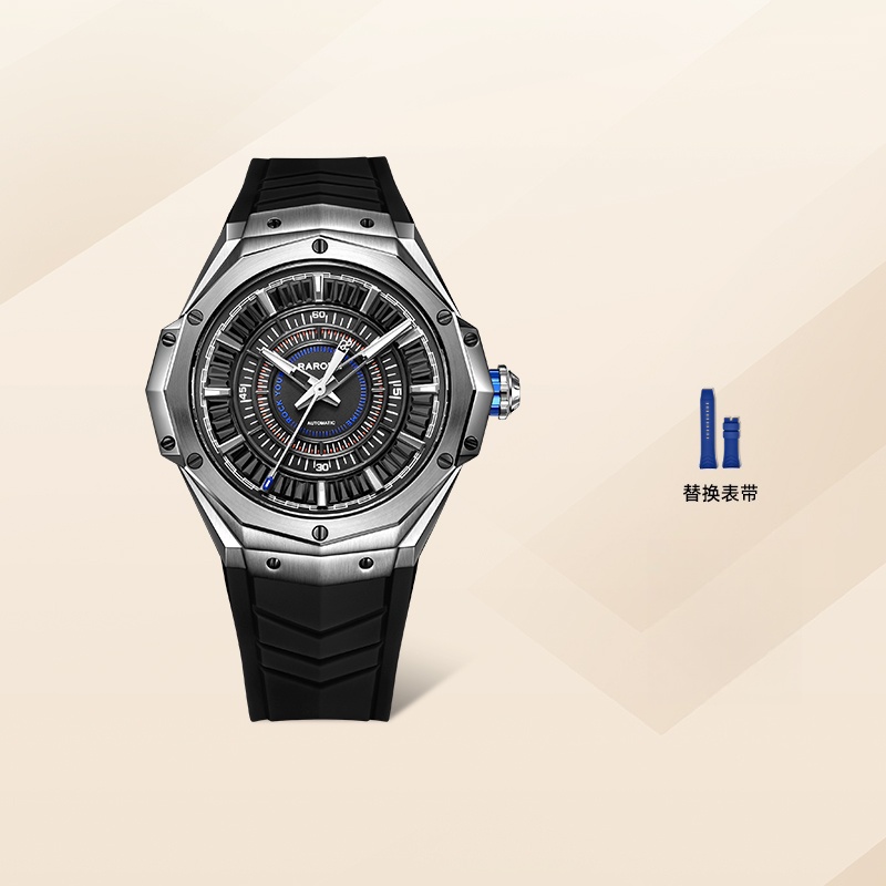 Rarone雷诺黑飓风男款手表
